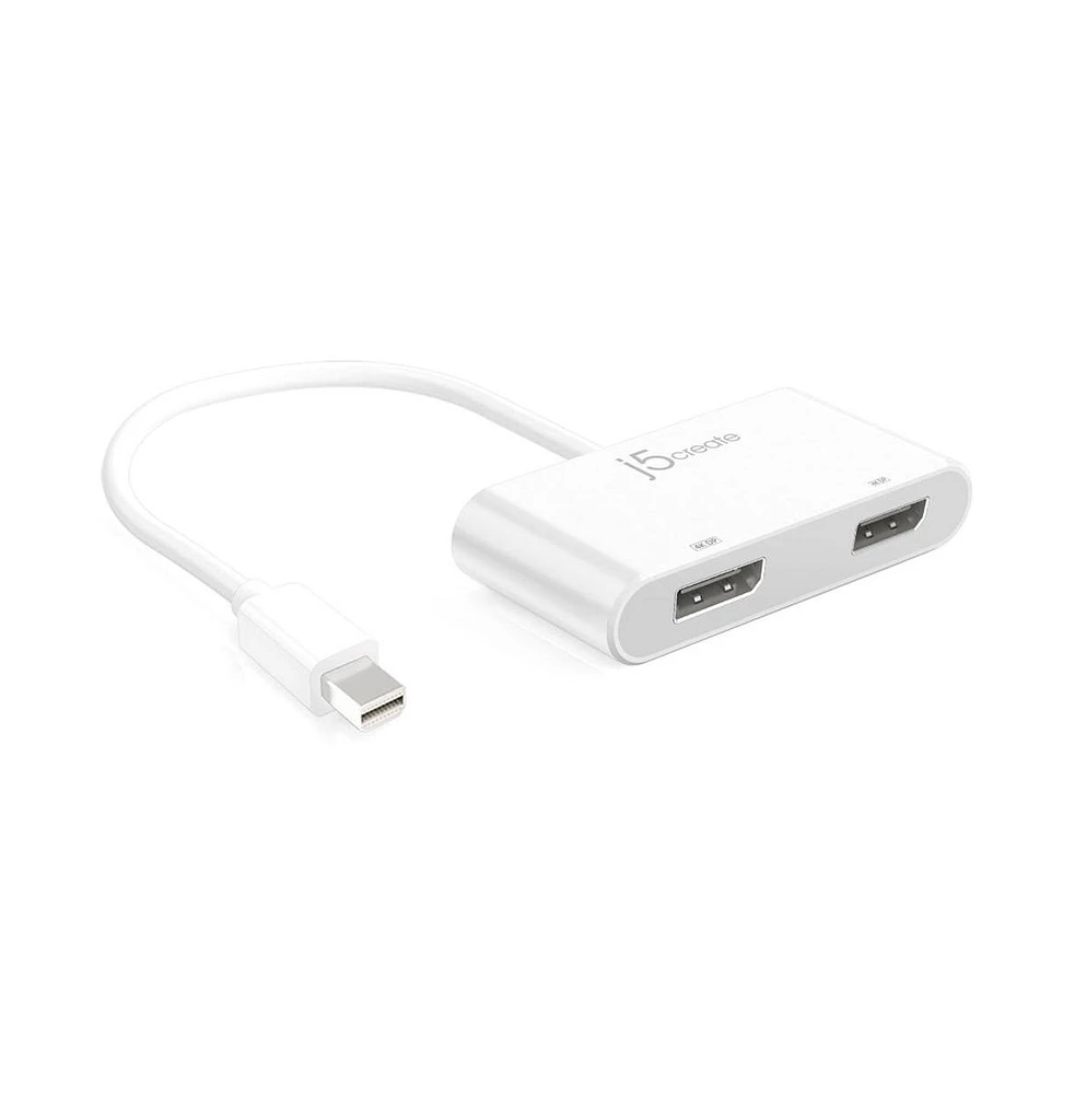 j5create JDA146 Mini DisplayPort to Dual DisplayPort Adapter