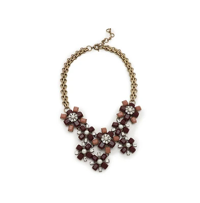 Sohi Women's Stone Statement Necklace