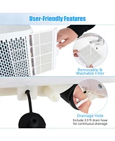 Costway 6500 Btu(10000 Btu Ashrae) Portable Air Conditioner 3-in-1 Freestanding Air Cooler with Dehumidifier