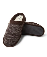 Dearfoams Men's Asher Marled Knit Clog House Slipper