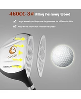 Vebreda Complete Golf Club Set for Children Age 8-10-Orange