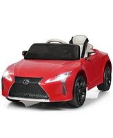 Gymax 12V Licensed Lexus LC500 Kids Ride On Car w/ MP3 Remote Control White