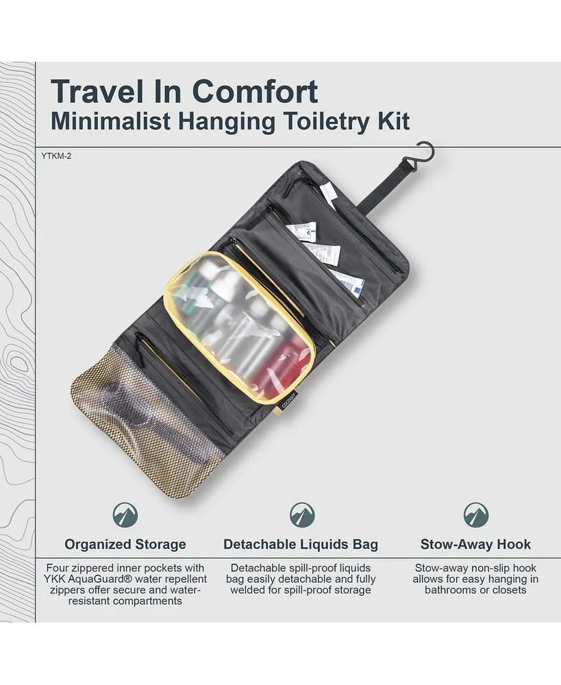 Cocoon Premium - Minimalist Hanging Toiletry Kit