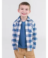 RuggedButts Baby Boys Long Sleeve Button Down Shirt