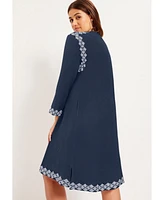 June + Vie Plus Size June + Vie Embroidered Boardwalk Dress