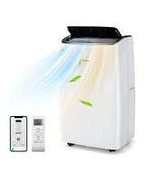 12000 Btu Portable Air Conditioner with Heat Smart WiFi Enabled Home Ac Unit 8000 Btu(12000BTU Ashrae)