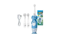 Brush-Baby WildOnes Elephant Kids Rechargeable Toothbrush Gift Set | Childrens Electric Toothbrush