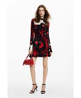 Desigual Women's Mini dress with M. Christian Lacroix print