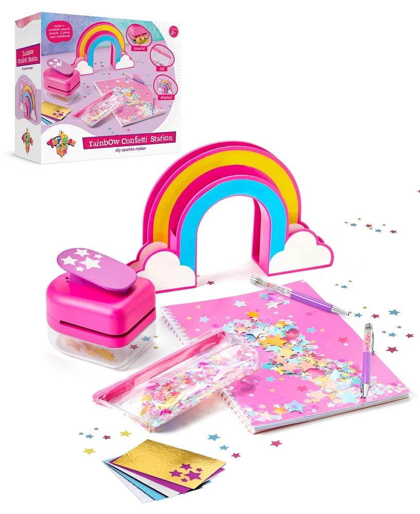 Geoffrey's Toy Box Diy Rainbow Confetti Station Sparkle Maker Kit