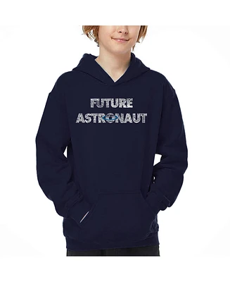 La Pop Art Boys Future Astronaut Word Hooded Sweatshirt