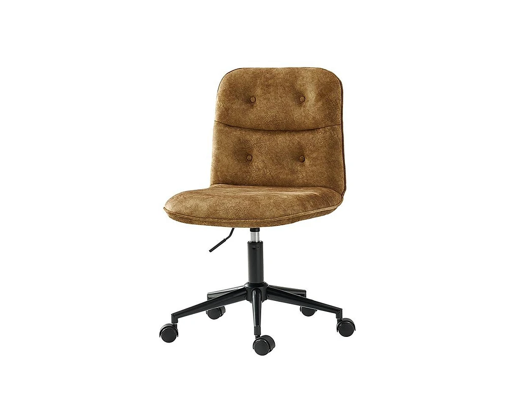 Hulala Home Mid-century Modern Andreas Upholstered Swivel Task Chair