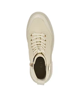 Guess Women's Shun Triple Triangle Lace-Up Lug Sole Combat Boots
