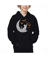 La Pop Art Boys Lunar Bats Word Hooded Sweatshirt