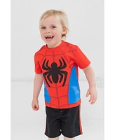 Marvel Boys Spidey and His Amazing Friends Miles Morales T-Shirt Mesh Shorts Outfit Set to