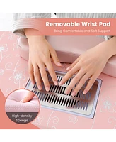 Sugift Manicure Nail Table with Bendable Usb-plug Led Table Lamp
