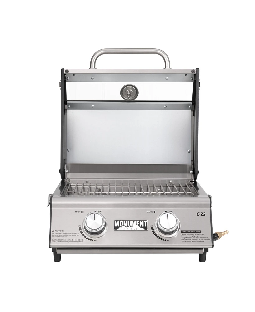 Monument Grills Table Top 2 Burner Grill