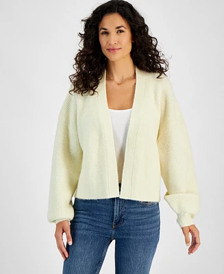 On 34th Women's Cropped Open-Front Long-Sleeve Cardigan, Created for Macy's