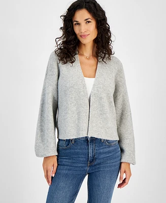 On 34th Women's Cropped Open-Front Long-Sleeve Cardigan, Created for Macy's