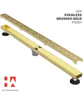 Hydroware Linear Shower Drain - Gold - 48 Inches