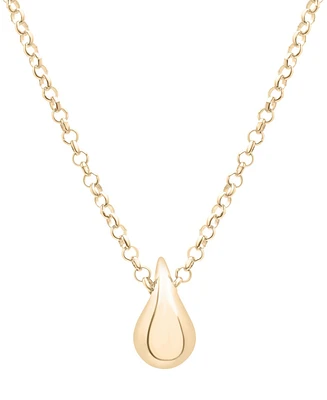 Audrey by Aurate Puff Teardrop 17" Pendant Necklace in Gold Vermeil, Created for Macy's