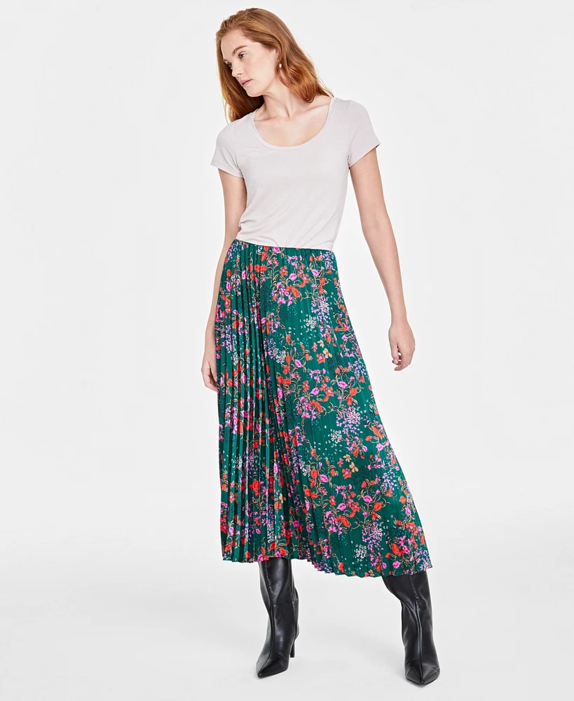 On 34th Women's Pleated Midi Skirt, Created for Macy's