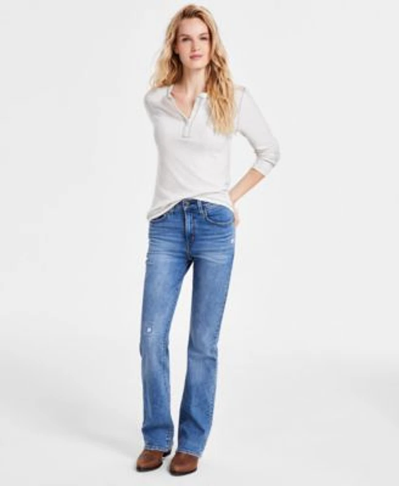 Levis Womens Jakob Henley 725 Bootcut Jeans