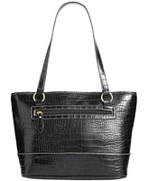 Giani Bernini Croc Medium Tote, Created for Macy's