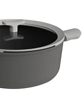 BergHOFF Leo Nonstick Cast Aluminum Stockpot 11", 6.9 qt., Grey