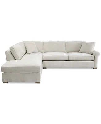 Marlyann 2-Pc. Fabric Roll Arm Sectional Sofa, Exclusively at Macy's