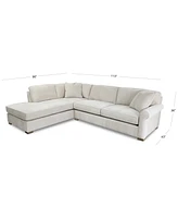 Marlyann 2-Pc. Fabric Roll Arm Sectional Sofa, Exclusively at Macy's