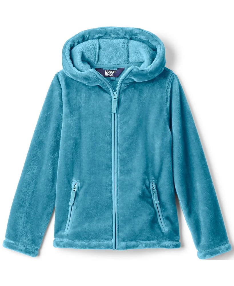 Lands' End Girls Softest Fleece Hoodie