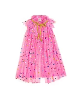 Sweet Wink Girls Raspberry Confetti Cape