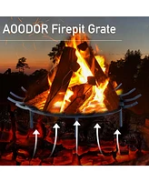 Aoodor Fire Grate Log Grate, Round Spider Wagon Wheel Firewood Grates