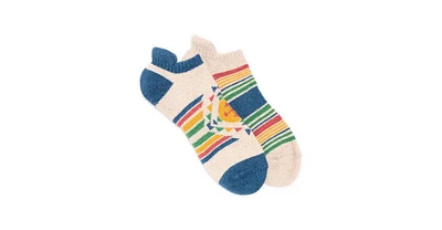 Muk Luks Women's No Show Wool Blend Socks-2 Pair Packs