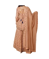 Raas Women's Kurta Palazzo Suit Set with Dupatta