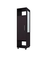 Fm Furniture Summit Wardrobe in melamine with mirror,door and open storage
