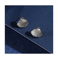 Sohi Women's Seashell Stud Earrings