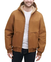 Bass Outdoor Men's Hooded Zip-Front Fleece-Lined Bomber Jacket