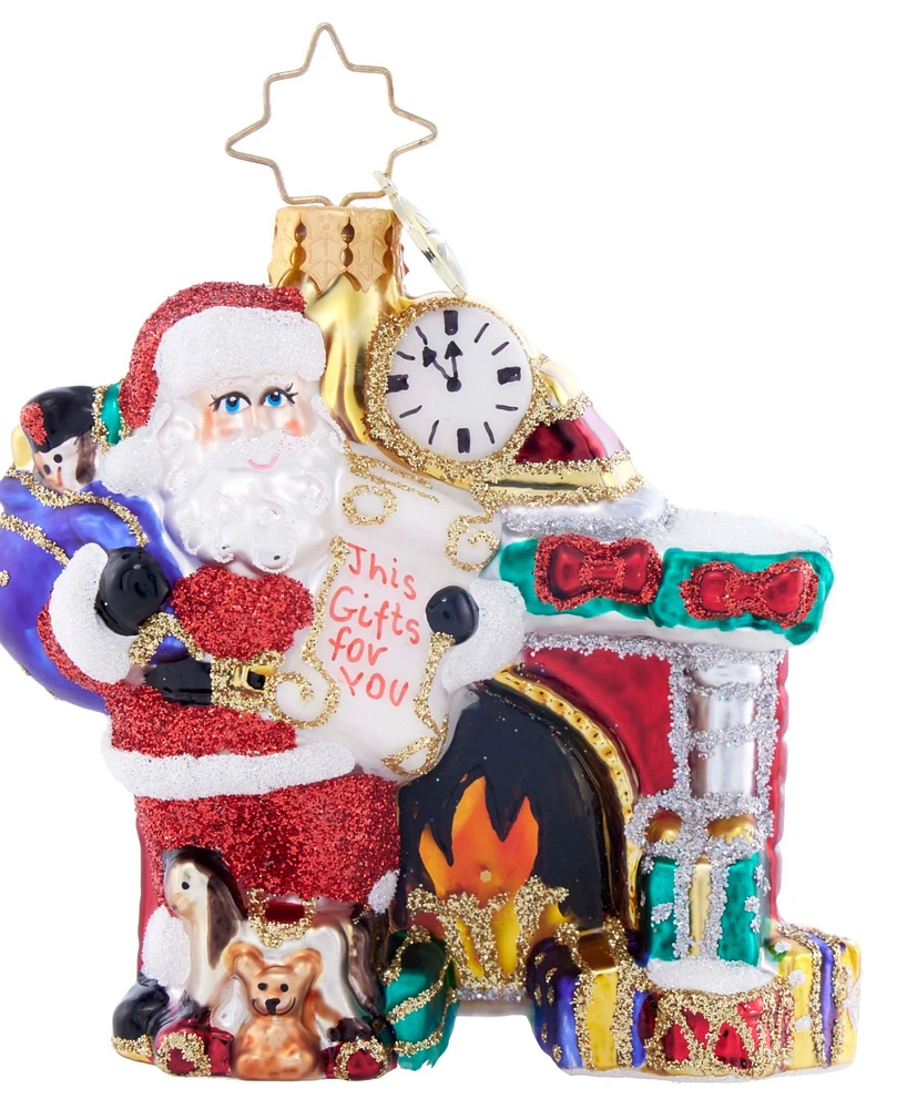 Christopher Radko Nice List Santa Gem Ornament