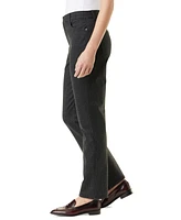 Gloria Vanderbilt Women's Shape Effect Raw-Hem Straight-Leg Jeans