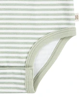 Huggies Baby Boys Organic Short Sleeve Bodysuits 3-Pack