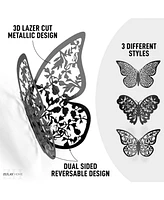 Removable Diy Butterfly 3D Wall Decor - 48pcs with 3 Different Sizes