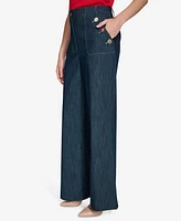 Tommy Hilfiger Women's Wide-Leg Denim Sailor Pants