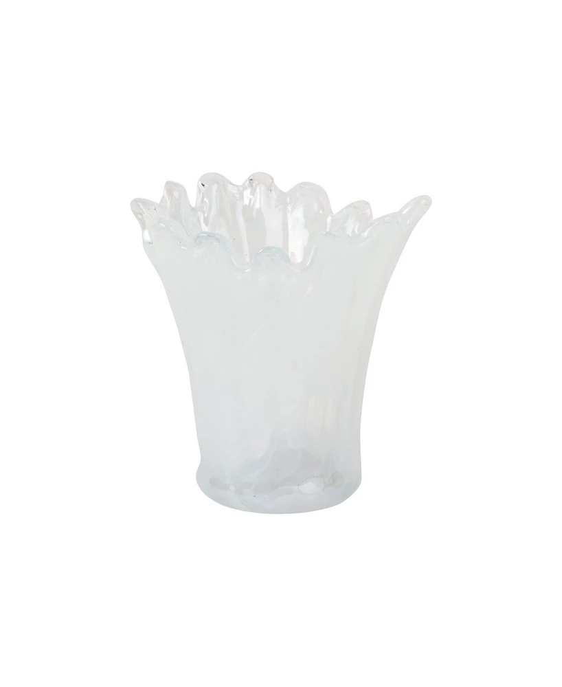 Vietri Onda Glass Short Vase