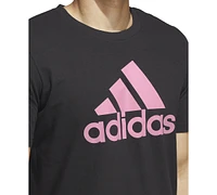 adidas Men's Essentials Single Jersey Big Logo Short Sleeve Crewneck T-Shirt