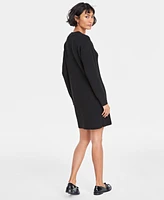 On 34th Women's Ribbed Crewneck Sweater Dress, Created for Macy's