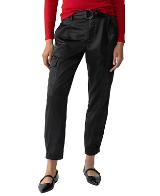 Sanctuary Women's High-Shine Belted Cargo Pants