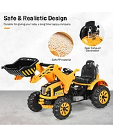 Sugift 12V Battery Powered Kids Ride-on Dumper Truck