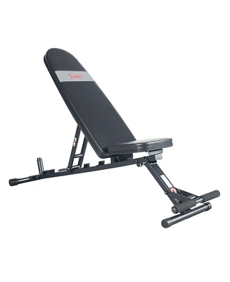 Sunny Health & Fitness Sunny Health Fitness Adjustable Utility Weight Bench w/Incline, Decline, Foldable Exercise Machine, Strength Training, Sf