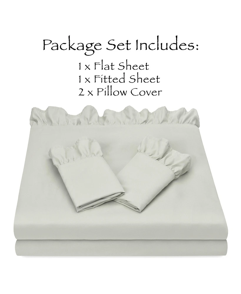 Chanasya Premium Ruffle Sheet Set